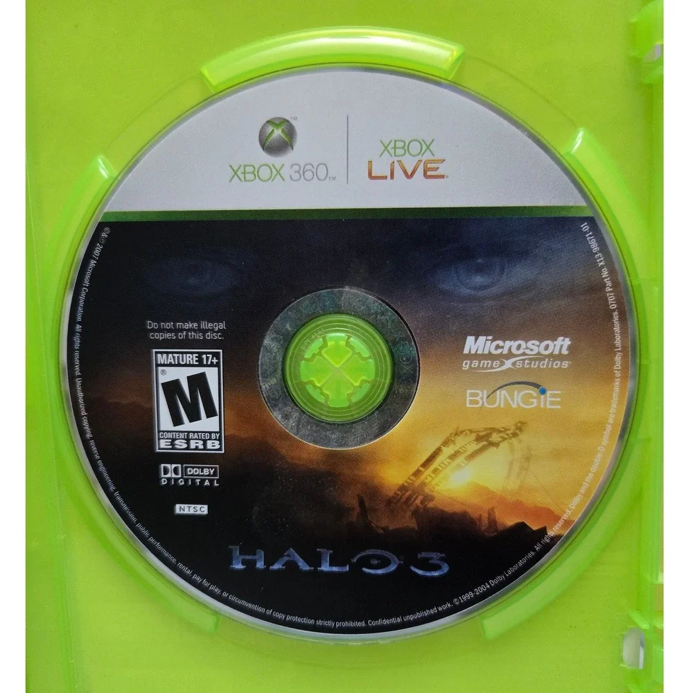 Halo 3 - Microsoft Xbox 360‎ - Complete CIB - Case Disc Manual/Poster Working